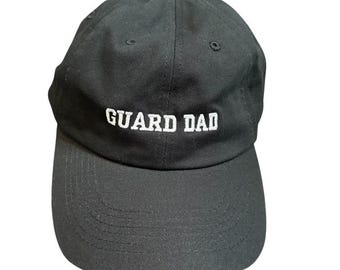 Guard Dad Black Hat / Marching Band / Guard / Winterguard / WGI / Flag / Rifle / Sabre / Dance / DCI / Drum Corps / Music / Gift