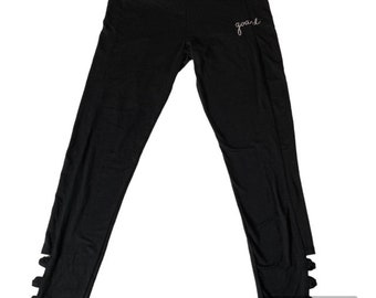 Guard Super Soft Black Legging X Cutout / Marching Band / Winterguard / WGI / Flag / Rifle / Sabre / Dance / Drum Corps / Music / Gift