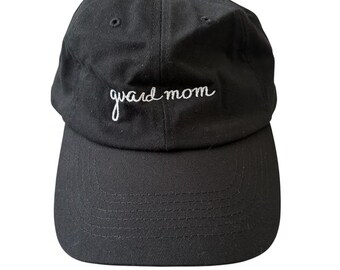 Guard Mom Black Hat / Marching Band / Guard / Winterguard / WGI / Flag / Rifle / Sabre / Dance / DCI / Drum Corps / Music / Gift