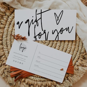 Plantilla de vale de regalo editable, certificado de regalo imprimible, diseño moderno de tarjeta de regalo, cupón de regalo para esteticista de belleza, uñas, cabello y spa, 41