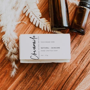 Modern Soap Label Template, Editable Soap Label Template, Elegant Soap Labels, Modern Custom Soap Label, Download, Editable, Minimal