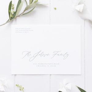 Envelope Address Template, Wedding Envelope, Printable Wedding Envelope Template, Editable Wedding Envelopes, Templett, Calligraphy, 06