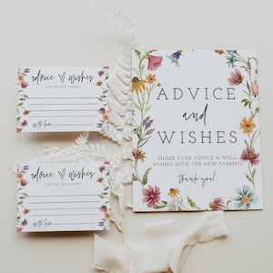 Advies voor kersverse ouders, bord en kaarten babyadvies, babyshower met wilde bloemen, babyshower met bloemen, babyshower met bloemen, boho-babyshower, download, wilde bloemen, 55