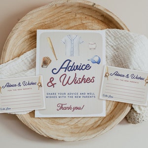 Porady dla nowych rodziców, znaki i karty z poradami dla dzieci, baby shower z baseballem, A little Slugger, baby shower dla chłopców, porady dla baby shower, 106