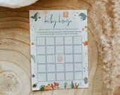 Baby Bingo Game, Ocean Baby Shower Game Printable, Under the Sea Baby Shower Template, Gender Neutral Baby Shower, Download, Editable, 116