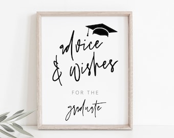 Panneau de conseils pour l'obtention du diplôme, panneau de conseils et de souhaits, remise des diplômes, collège, lycée, fête, voeux de diplômé, modèle, téléchargement, modifiable, 41