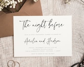 Rehearsal Dinner Invitation Modern, Wedding Rehearsal, Invite DIY Dinner, The night before, Instant Download, Templett, 003
