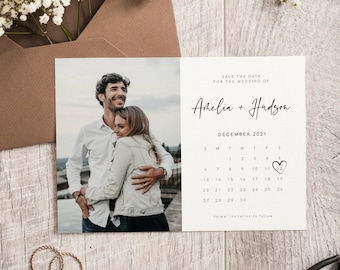 Simple Save the Date Card Modern Photo Save the Date Save the Date Photo Credit: AMP Printable Save the Date