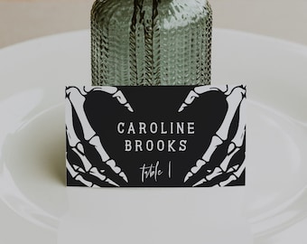 Halloween Place Card - Etsy