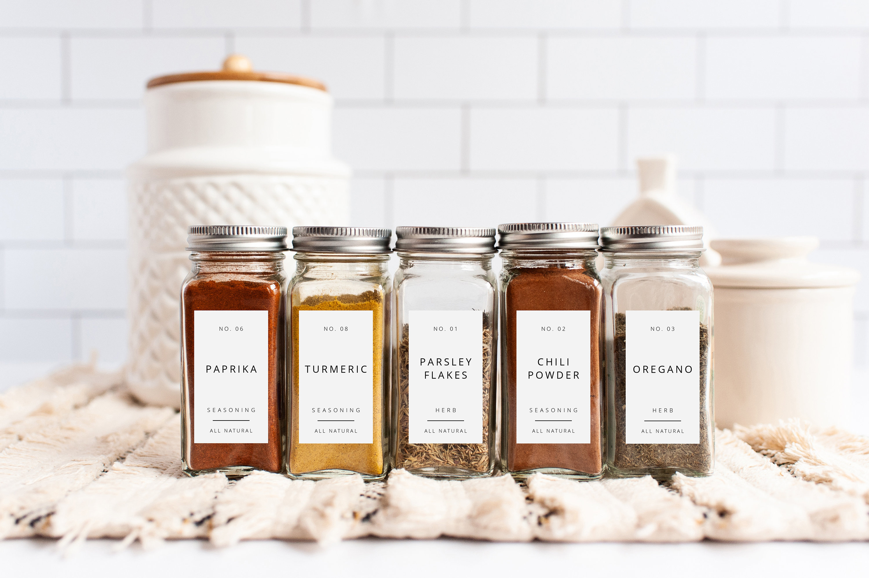 Spice Jar Labels