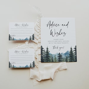Consejos para nuevos padres, Letreros y tarjetas con consejos para bebés, Baby Shower en el bosque, Te espera una aventura, Baby Shower para niño, Bebé al aire libre, Descargar, 005