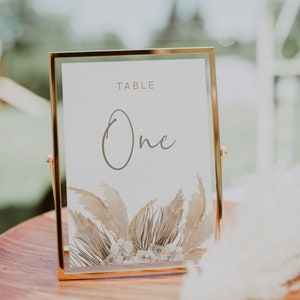 Modello per segnaposto Pampas, segnaposto Boho, Deserto, Neutro, segnaposto per matrimonio, Modificabile, DOWNLOAD IMMEDIATO, Templett, Fai da te