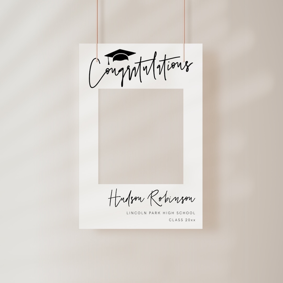Graduation Photo Prop Frame, Graduation Party Decorations, Photo Booth ...