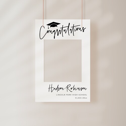 Graduation Photo Prop Frame Graduation Party Decorations Etsy UK
