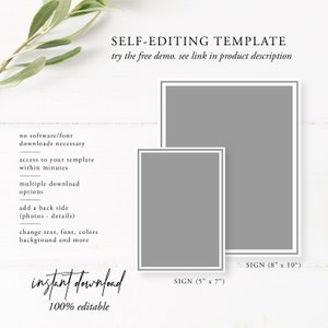 Babyshower-skyltpaket, BBQ-babyshower, Baby Q-babyshower, 5x7, 8x10, BBQ-skylt, Parduschlagning, Redigerbar, Mall, 85 bild 6