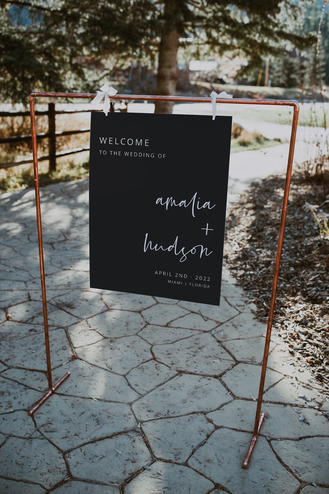 Black Welcome Sign Template, Black and White Wedding, Black Welcome ...