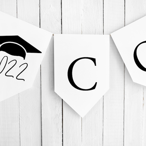 Graduation Banner Template, Graduation Modern Banner, Class of 2022, Congratulations Banner, Custom Graduation Banner, Graduation Decor, 41