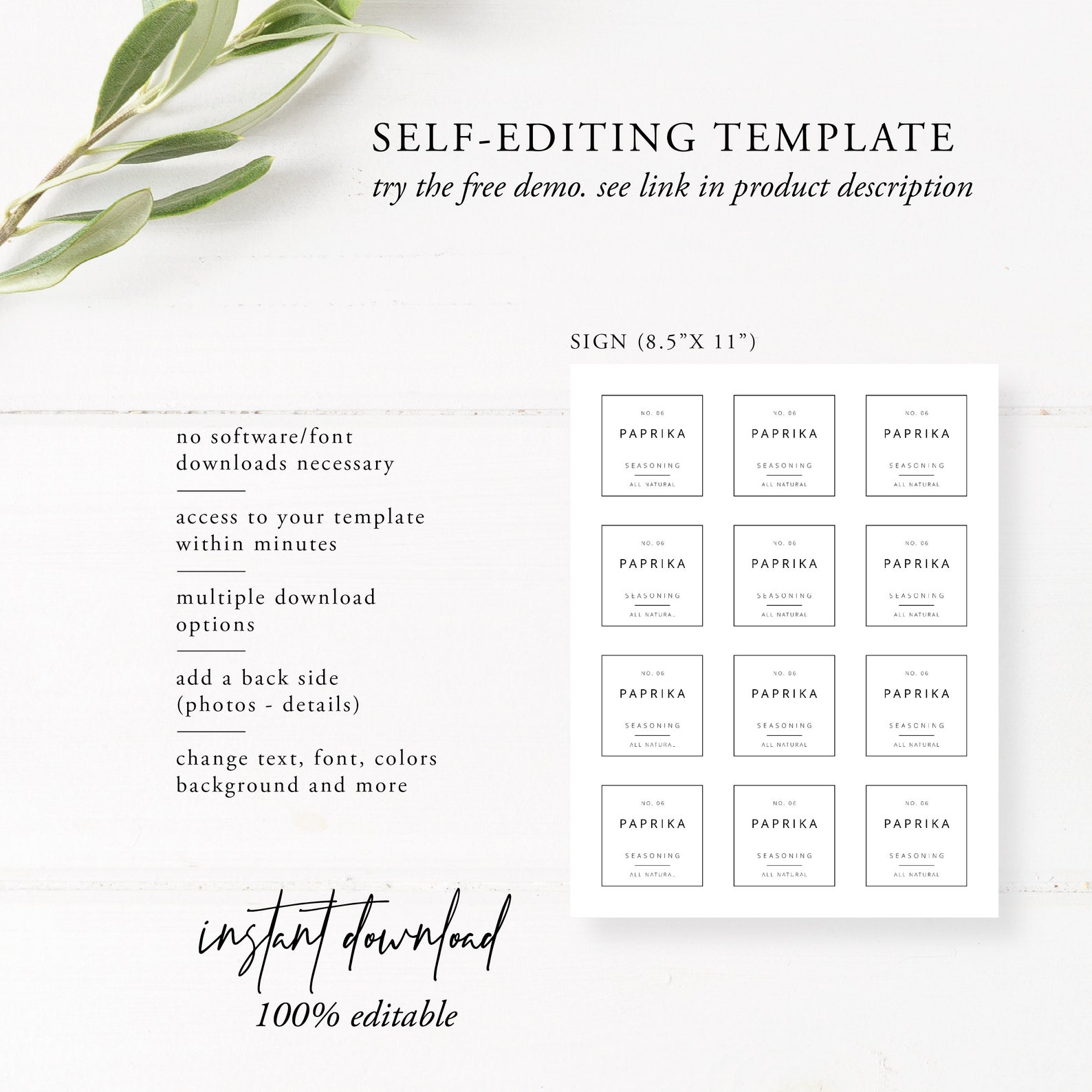 Avery 22806 Spice Jar Labels Template 2 Inch Modern Etsy Avery 22806 Spice Jar Labels Template 2 Inch Modern Etsy