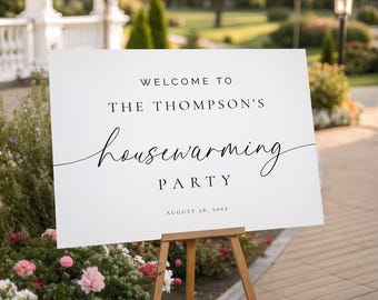 Housewarming Welcome Sign Template, Housewarming Party Welcome Sign, Housewarming Sign, editable, Download, Template, 137