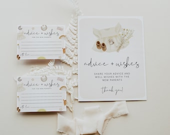 Beratung für neue Eltern, Baby Beratung Schild und Karten, Kleidung-Babyparty, Gender Neutral, Mädchen-Babyparty, Boho-Babyparty, Download, 95