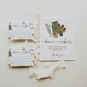 Advies voor jonge ouders, bordje en kaartjes babyadvies, babyshower kleding, genderneutraal, babyshower jongens, boho babyshower, download, 95