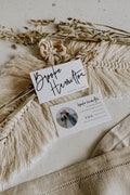 Photo Business Card Template, Minimalist Business Cards, Chic Business Card, Calligraphy, Editable Business Card, Printable Business, 41