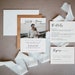 Photo Wedding Invitation Set, Minimalist, Modern, Simple Wedding Invite, RSVP, Detail, Editable Template, Instant Download, Handwritten, 003