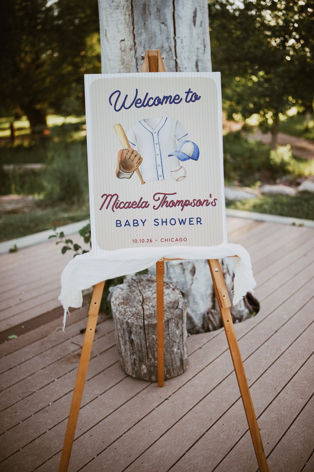 Baseball Baby Shower Welcome Sign Template, Boy Baby Shower, Little ...