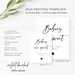 Babies Are Sweet Sign Printable, Modern Minimalist Sign, Please Take a ...
