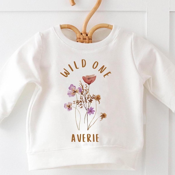 Wild Flower First Birthday, Wildflower shirt, Wild One, Bubble Romper, Hipster, Girl Birthday, Girl Birthday Outfit, Wild Flower birthday