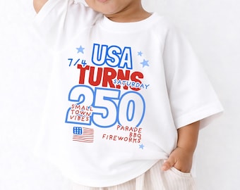 Kinder übergroßer vierter Juli T-Shirt, Retro Grafik T-Shirt für Kinder, übergroß, 4. Juli, Unabhängigkeitstag, 250.