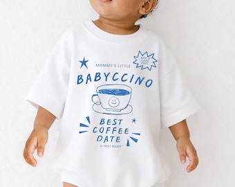 Mama's coffee date,  New Baby Gift, Mother's Day Gift from Baby,  Baby and Mom first Mother's Day Gift, Baby Romper, Toddler Sweatshirt