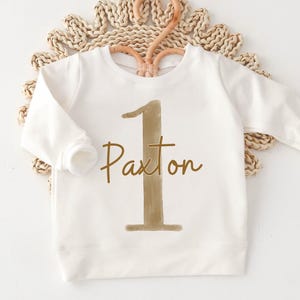 First Birthday Sweatshirt Romper, Birthday Balloon Shirt, Balloon Romper, 1st Birthday Outfit, Neutral Birthday Romper, First Birthday, One