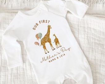 First Mothers Day Baby Outfit, Mother's Day, Our First Mother's Day, Our First Mother's Day, Mother's Day Gift From Baby, Boy Mom Gift