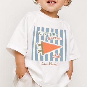 Personalized Oversized Kindergarten Shirt – 100% Cotton First Day Tee
