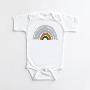 Rainbow Baby Bodysuit, Baby Shirt, Rainbow Baby Gift, Rainbow Shirt, Baby Shower Gift, New Baby, Scandinavian Rainbow image 2