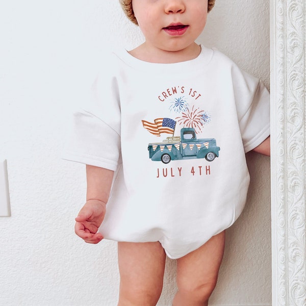 First Fourth Of July Shirt, First 4th of July, July 4th Shirt, First 4th of July, 4th of July Baby, USA Baby romper, 4th July Romper, USA