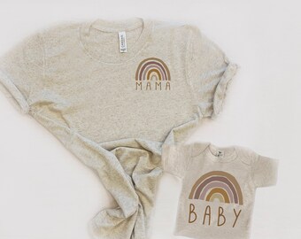 funny mom and baby shirts