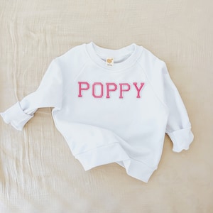 Toddler Girl Sweatshirt, Kids Custom Name Sweatshirt, Letter Sweatshirt, Pink Name Toddler Sweatshirt, Oversized custom Sweatshirt, Pink