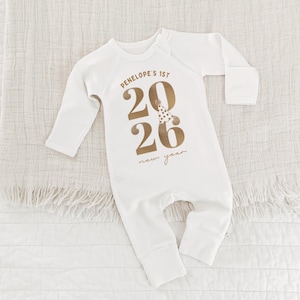Baby First New Year, First New Years, Baby New Years Outfit, New Year New Baby, 2025 Baby Outfit, Happy New Year Outfit for Baby