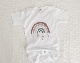Rainbow Baby Bodysuit, Scandinavian Rainbow, Gift, Rainbow Shirt, Baby Shower Gift, New Baby, Baby Apparel, Hipster Baby, Gender Neutral