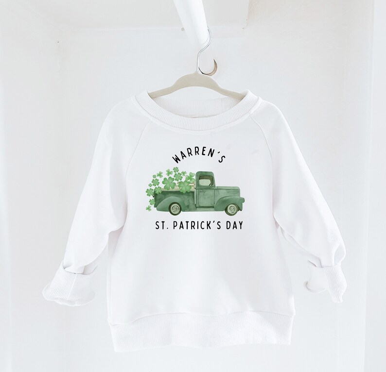 Baby Småbarn St. Patricks Day, St. Patty's, Baby St. Patricks Outfit, Småbarns Turtröja, Irländarnas Tur, Irländsk Tröja, Irländsk bild 7