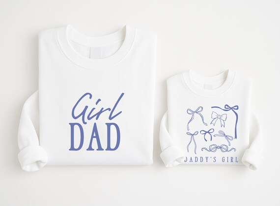 Girl Dad Shirt or Sweatshirt, New Dad Gift from Daughter, Father's Day Gift, Girl Dad Club Tee, Minimalist Dad Sweatshirt, Gift for Him