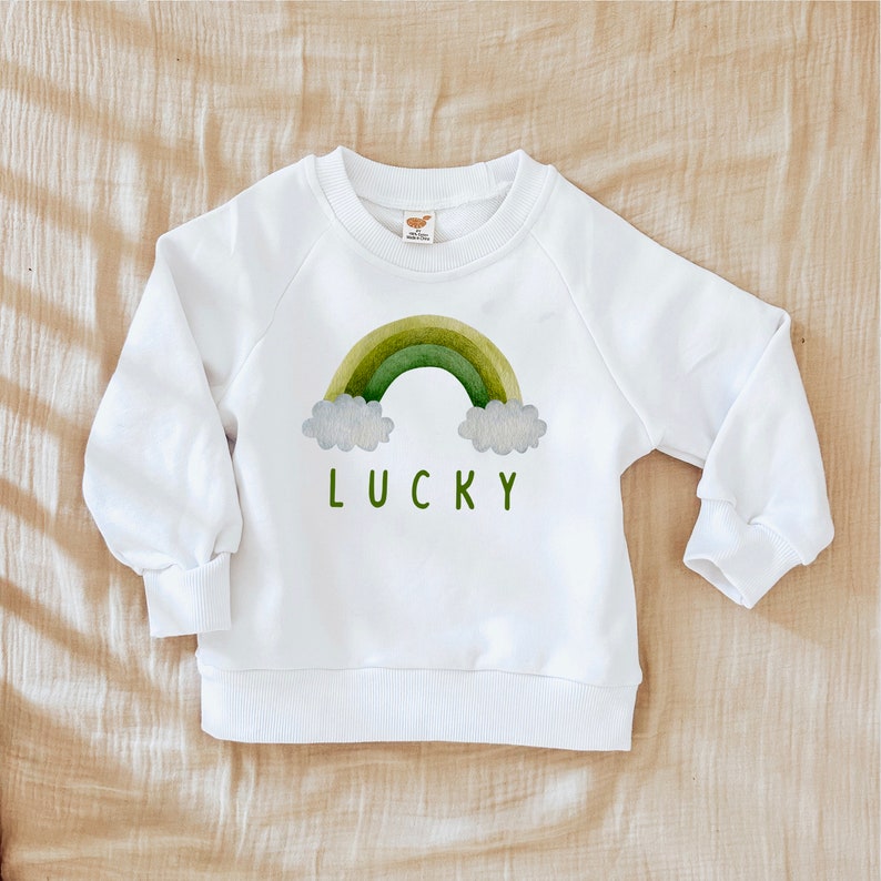 Baby Toddler St. Patrick's Day, St. Patty's, Baby St. Patricks Outfit, Toddler Lucky Sweatshirt, Luck Of the Irish, Irish Sweatshirt, Irish image 1