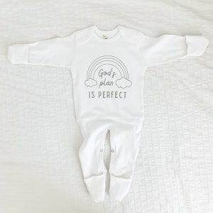 God’s Plan Is Perfect, Rainbow Baby Bodysuit, Scandinavian Rainbow, Gift, Baby Shower Gift, New Baby, Baby Apparel, Hipster, Gender Neutral
