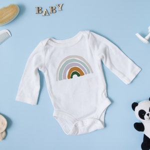Rainbow Baby Bodysuit, Baby Shirt, Rainbow Baby Gift, Rainbow Shirt, Baby Shower Gift, New Baby, Scandinavian Rainbow image 6