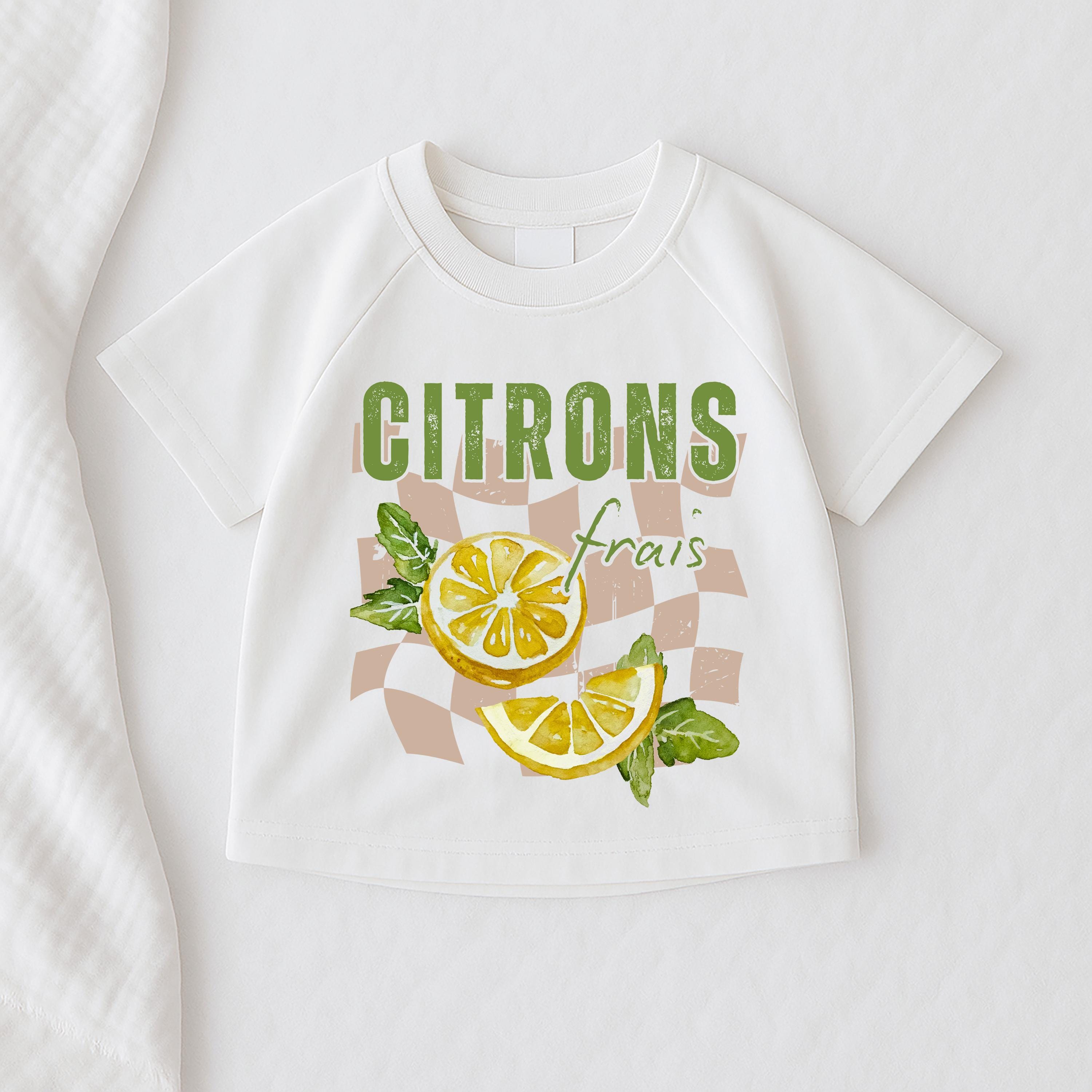 Lemon Oversized Kids Graphic T-shirt, Toddler & Baby Boy Girl Tee