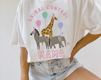 Safari Birthday Shirts Family, Animal Control Birthday Shirt, Zoo Theme Party Matching, Kids Safari Birthday, Animal Birthday Sweatshirt
