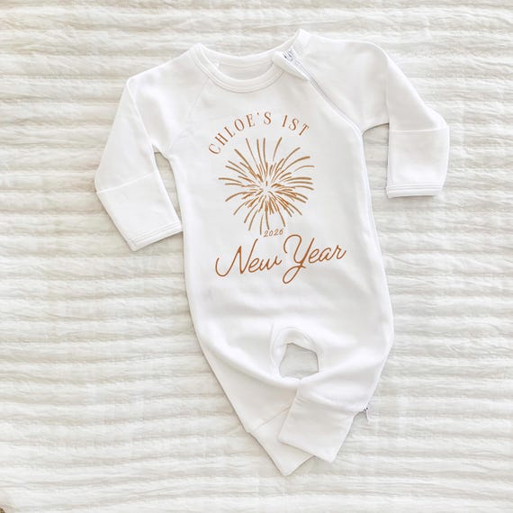 Baby First New Year, First New Years, Baby New Years Outfit, New Year New  Baby, 2025 Baby Outfit, Happy New Year Outfit for Baby