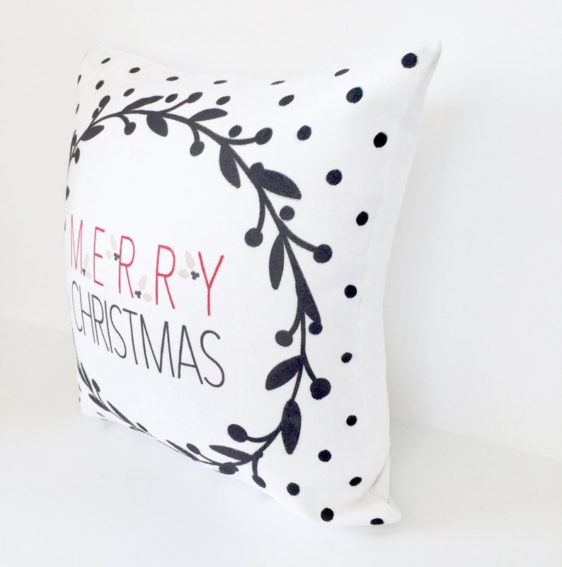 Christmas Pillow Gift Mommy and Me Winter Pillow Merry Etsy